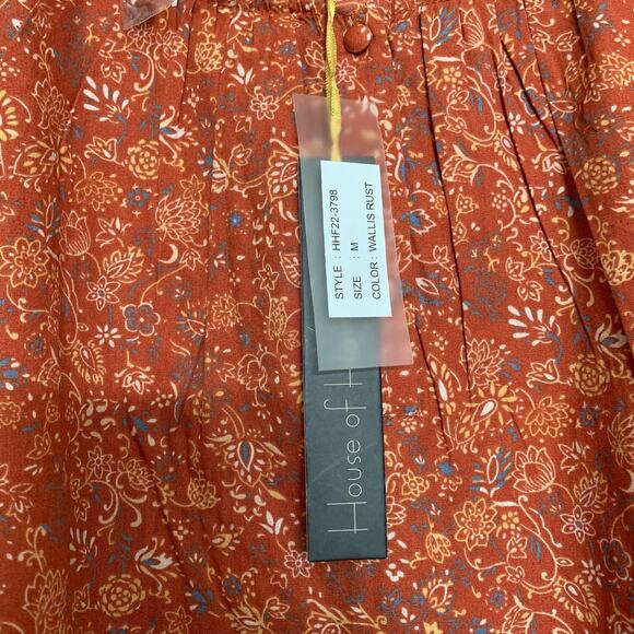 NWT House of Harlow 1960 100% cotton boho top - Picture 6 of 6